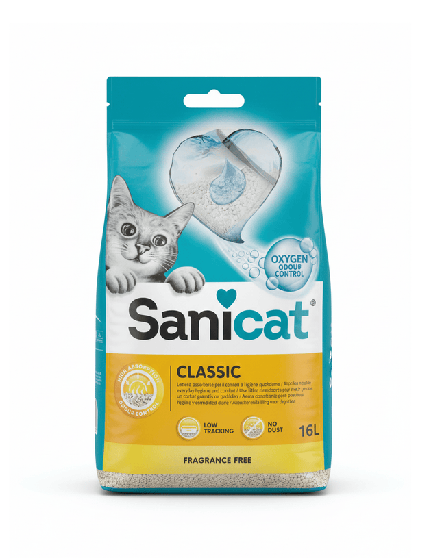 Sanicat Cat Sanicat classic unscented cat litter 16 L