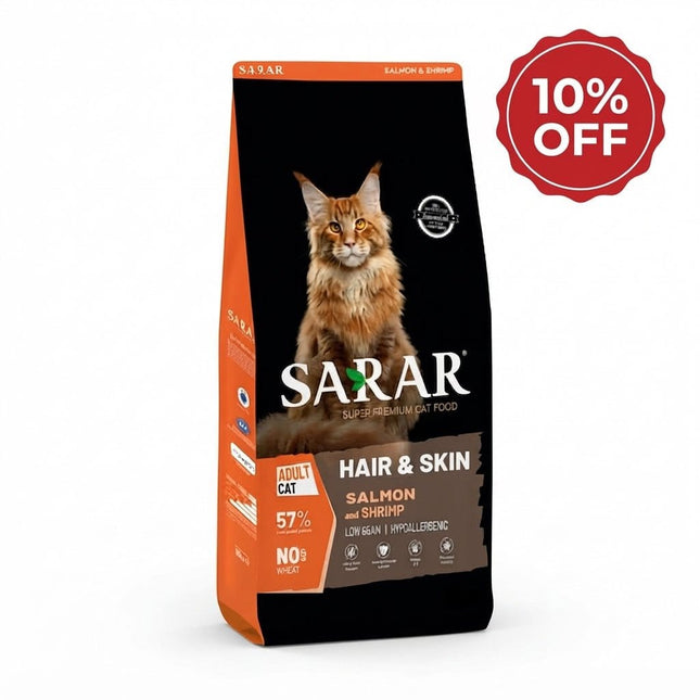 Sarar Cat SARAR Cat Food Hair Skin with Salmon And Shrimp 2 kg