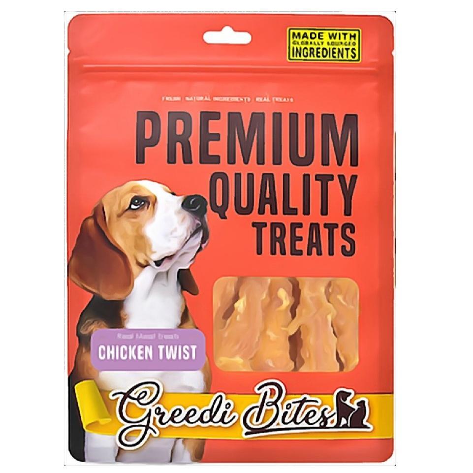 Greedi Bites Premium Quality Dog Treats With Chicken Twist 80 gr