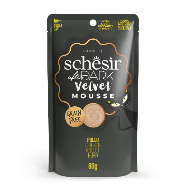 Schesir Cat Schesir After Dark Mousse with Chicken for Adult Cats 80 gr