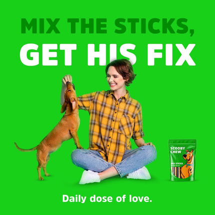 Scooby Dog Scooby Chew Mixed Stick Dog Treats 120 gr