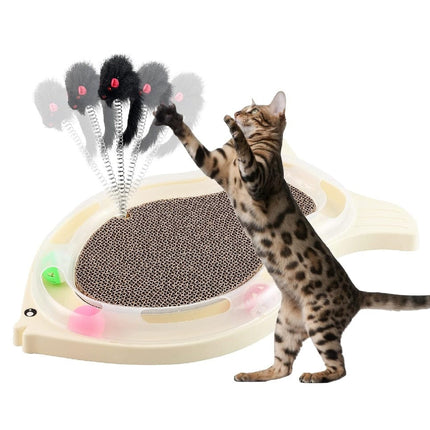 Scratcher Cat Cat Scratching pad with Furry Mouse