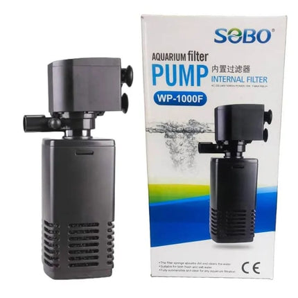 SEBO Fish Sobo WP-1000F Aquarium Internal Filter – Submersible Fish Tank Water Filter and Power Head Pump 15w