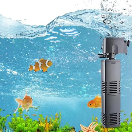 SEBO Fish Sobo WP-3000F Aquarium Internal Filter – Submersible Fish Tank Water Filter and Power Head Pump