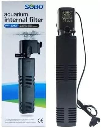 SEBO Fish Sobo WP-3000F Aquarium Internal Filter – Submersible Fish Tank Water Filter and Power Head Pump