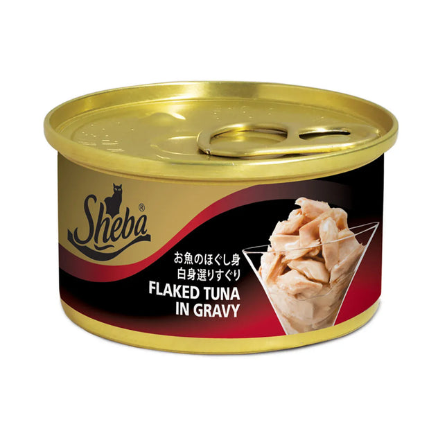 Sheba Cat Sheba Flaked Tuna In Gravy Wet Food 85g