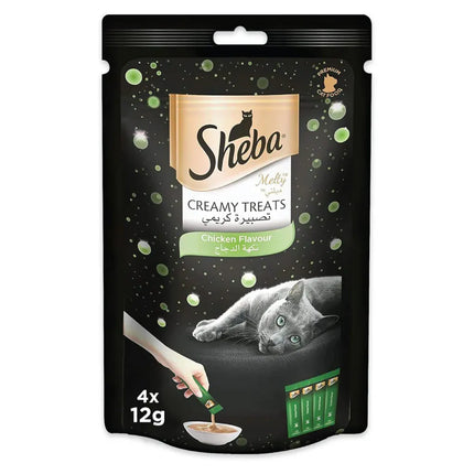 Sheba Cat Sheba Melty Creamy Cat Treats Chicken Flavor 4 in 12 gr
