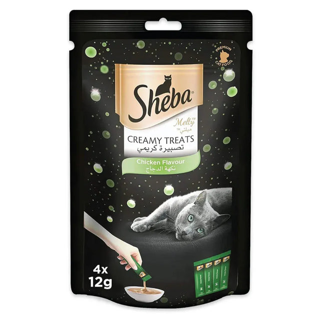 Sheba Cat Sheba Melty Creamy Cat Treats Chicken Flavor 4 in 12 gr