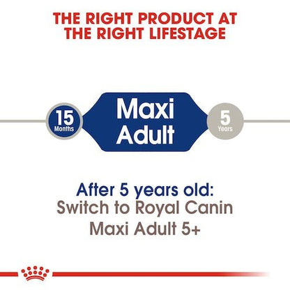 Royal Canin Dry Food for Maxi Breed Adult Dogs +15 Months 15 kg