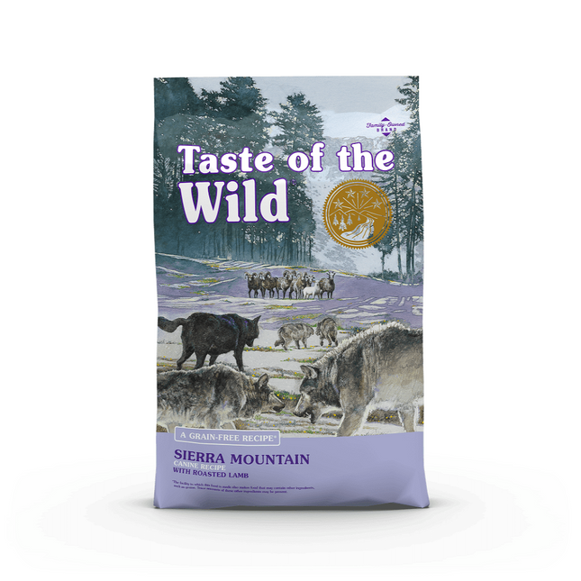 طعام الكلاب الجاف Taste of the Wild Sierra Mountain مع لحم الضأن المشوي 5,6 كجم