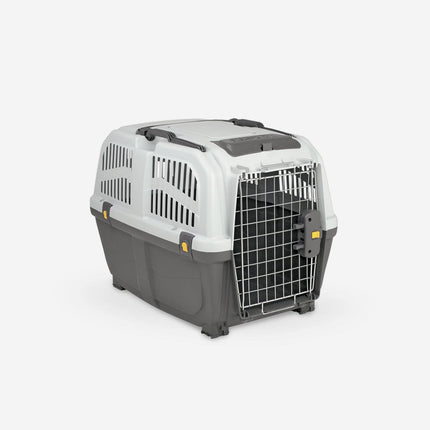 Skudo Dog and cat Skudo Black and Gray Pet Carrier Crate size 4