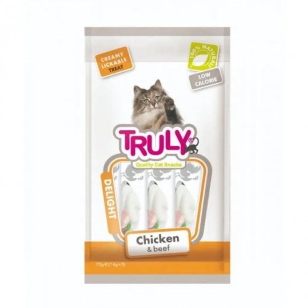 Truly Cat Treat chicken and beef Creamy 5 pcs