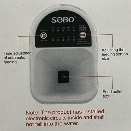 SOBO Fish S0B0 Timed Auto Feeder for Aquarium Fish Tank DA-06