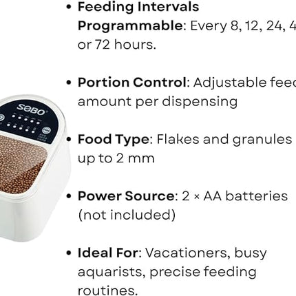 SOBO Fish S0B0 Timed Auto Feeder for Aquarium Fish Tank DA-06