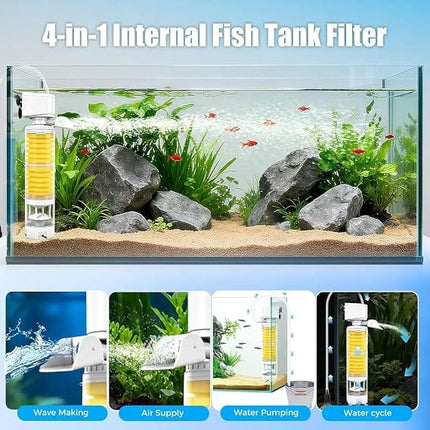SOBO Fish SOBO AQ-104F Multifunction Internal Aquarium Filter Pump 1800L/H 30W Fish Tank Water Filter