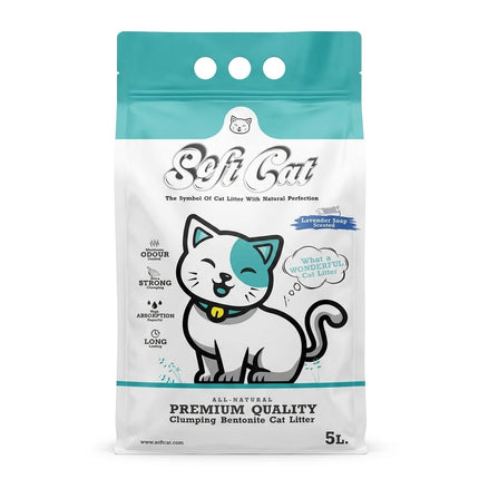 Soft Cat Cat Soft Cat Clumping Bentonite Litter Marseille Soap 5L