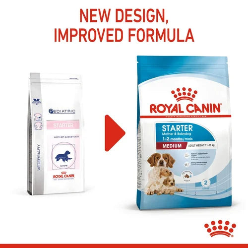 Royal Canin Starter Dry Food for Medium Breed Mother and Baby Dogs 4 kg