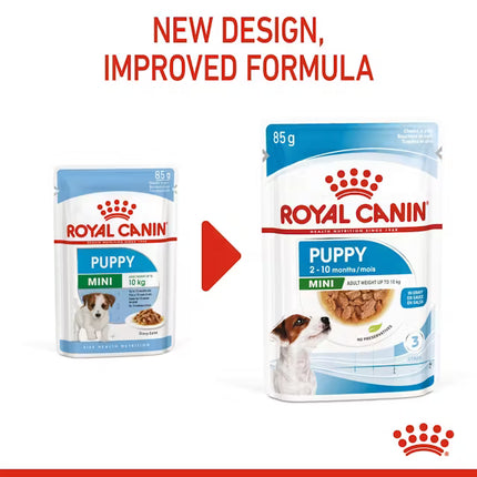 Royal Canin Wet Food Chunks in Gravy for Mini Breed Puppies Up to 10 kg 85 gr