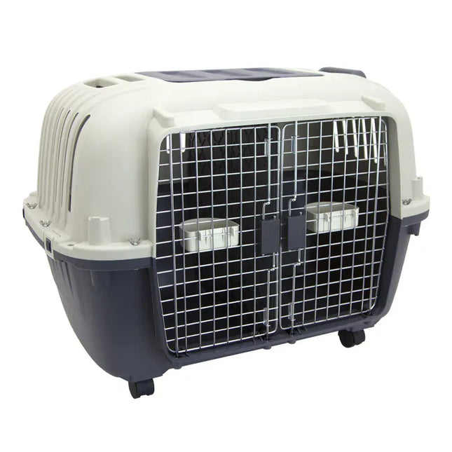 Sportpet Dog Sportpet Large Double Wire 2-Door Plastic Kennel