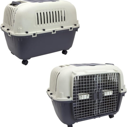 Sportpet Dog Sportpet Large Double Wire 2-Door Plastic Kennel