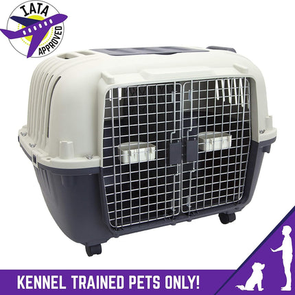 Sportpet Dog Sportpet Large Double Wire 2-Door Plastic Kennel
