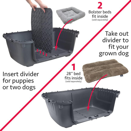 Sportpet Dog Sportpet Large Double Wire 2-Door Plastic Kennel