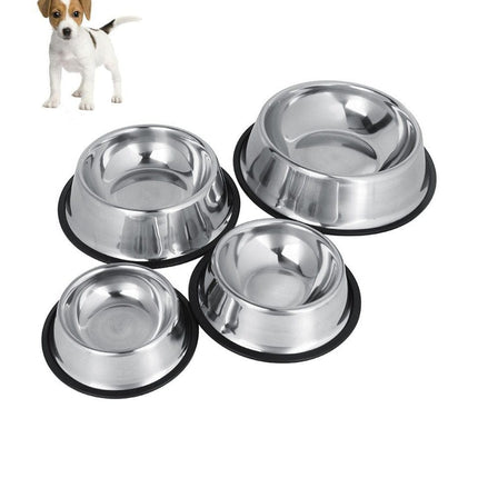 Stainless Dog and cat Stainless Steel Pet Bowl Regular Non Skid size 6