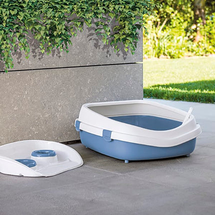 Stefanplast Cat Stefanplast Large Open Cat Litter Tray with High Hygienic Rim 55 × 71 × 24.5h cm