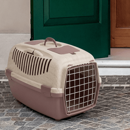 Stefanplast Dog and cat Stefanplast Gulliver 3 Plastic Door Powder pink/Travertine white