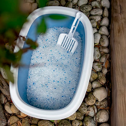 Stefanplast Dog and cat Stefanplast Open Cat Toilet With Hygienic Rim Included Size cm 39x58x17h Blue