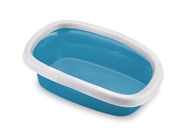 Stefanplast Dog and cat Stefanplast Open Cat Toilet With Hygienic Rim Included Size cm 39x58x17h Blue