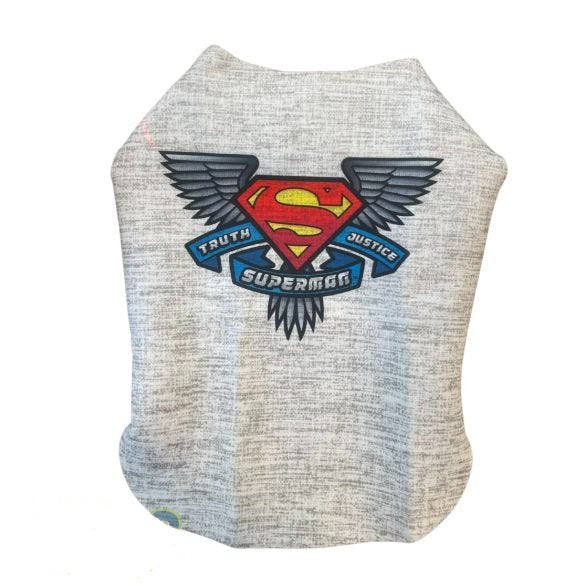 WAUDOG T-shirt for dogs Clothes pattern Superman X small