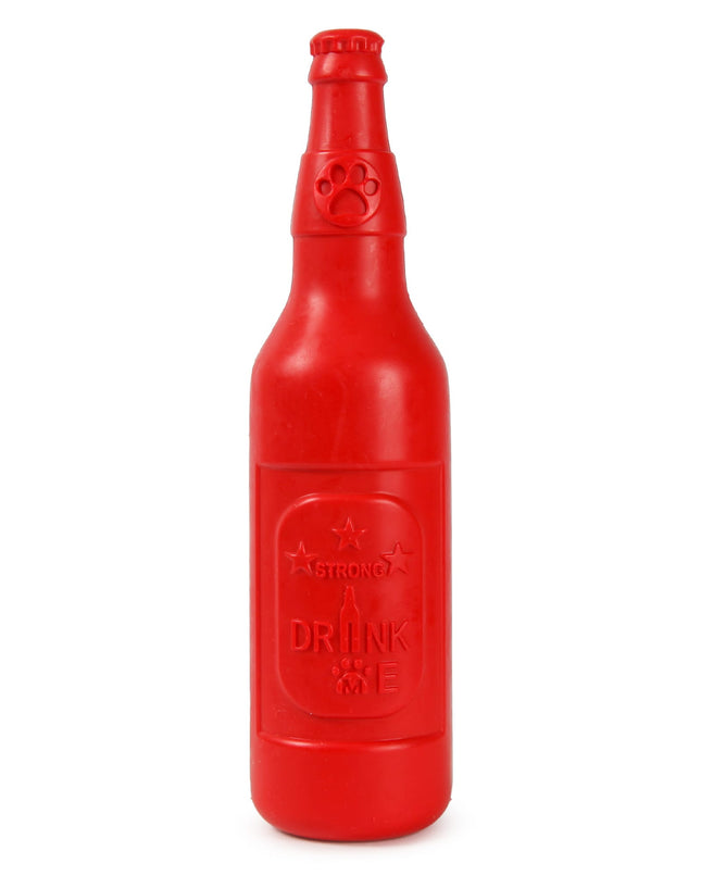 Suprium Dog Suprium Chew Toy Durable Rubber Beer Bottle Toy for Dogs