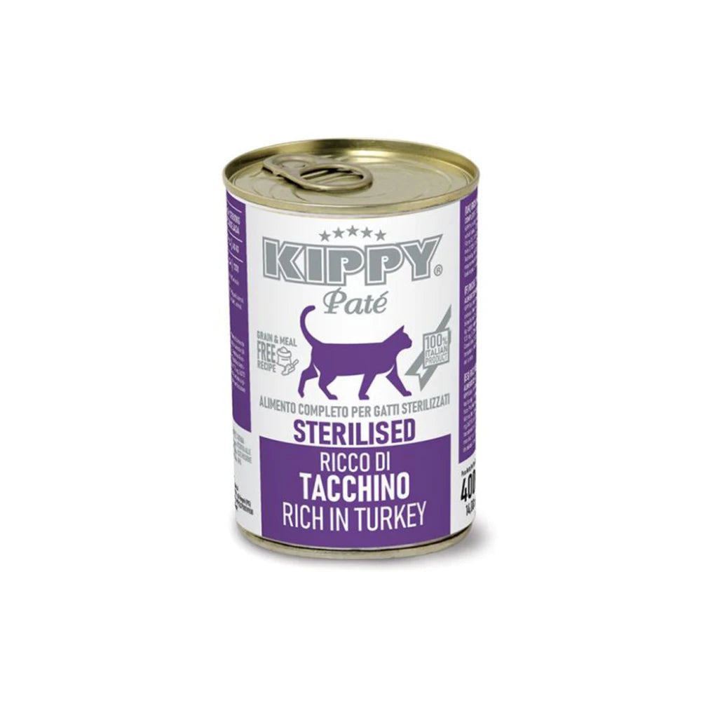 Kippy Wet Food For Cat Sterilised with Turkey 400g