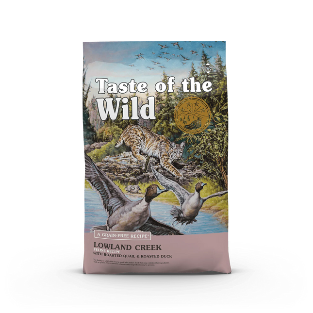Taste of the Wild Cat Taste of the Wild Lowland Creek Dry Cat Food with Roasted Quail and Duck 2 kg
