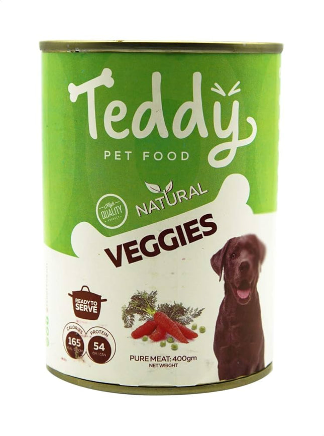 Teddy Dog Teddy Natural Wet Dog Food with Vegetables 400 gr