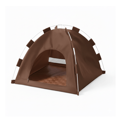Tent Dog and cat Tent For Small Pets Available in two colors brown anddark green size m