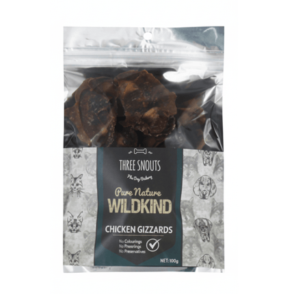 Three Snouts Dog Three Snouts Chicken Gizzard Dog Treats 100 gr