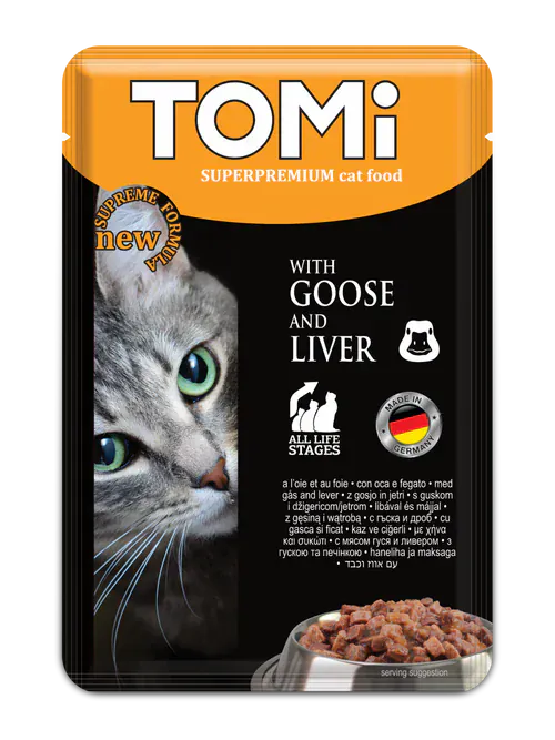 Tomi Cat Tomi with Goose and liver 100g Buy 5 Get 1 Free