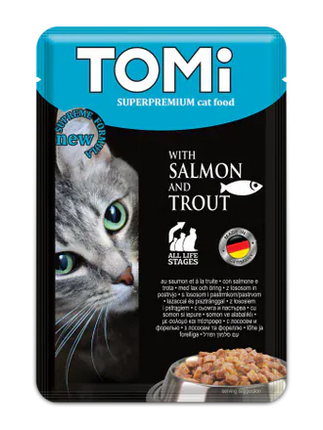 Tomi cat Tomi With Salmon And Trout Wet Cat Food 100g