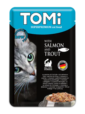 Tomi cat Tomi With Salmon And Trout Wet Cat Food 100g