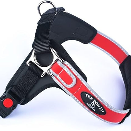 Tre Ponti Dog Tre Ponti Tactical Dog Harness Vest  Size L Red