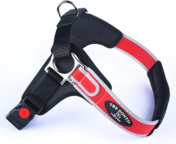Tre Ponti Dog Tre Ponti Tactical Dog Harness Vest  Size L Red