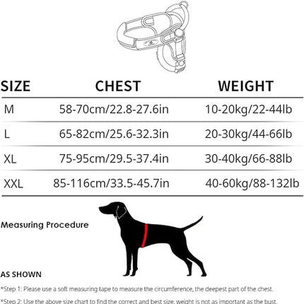Tre Ponti Dog Tre Ponti Tactical Dog Harness Vest  Size XXL