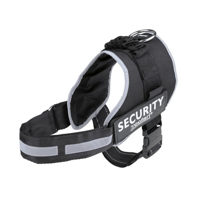 Tre Ponti Dog Zoofari No-Pull Reflective Dog Harness Heavy Duty Walking Vest with SUPERDOG And SECURITY Patches Medium 51-67 cm