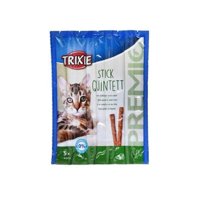 Trixie Cat Trixie Stick Quintett Cat Treats with Poultry  Liver (5 Pieces)
