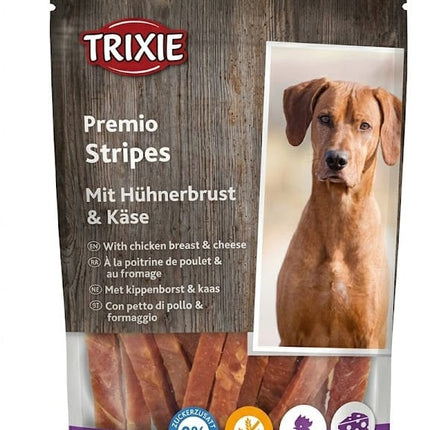 Trixie Dog Trixie Premio Chicken And Cheese Stripes Healthy Dog Reward Snacks 100 g