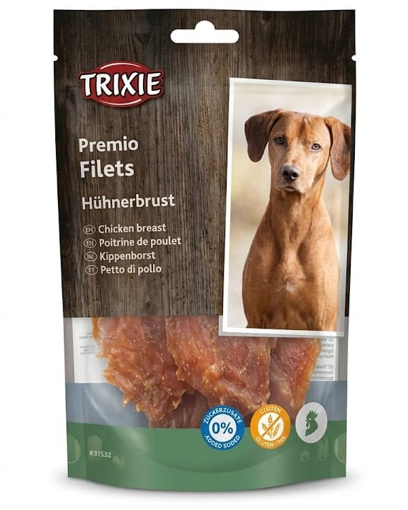 Trixie Dog Trixie Premio Chicken Breast Filets Premium Sugar Free And Gluten Free Dog Treats 100g