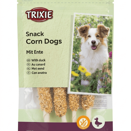 Trixie Dog Trixie Snack Corn Dogs Duck Treats for Dogs 100g  4 Pcs