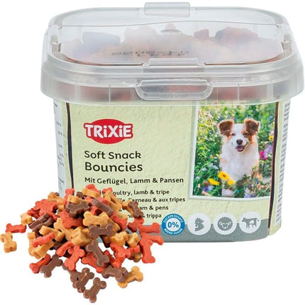 Trixie Dog Trixie Soft Snack Bouncies Tasty Poultry Lamb And Tripe Dog Treats 140g